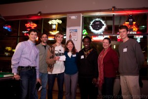 Eli, Kwame, Zach, and friends at the Dream Big pitch event. (C) 2012 Joe Pyle Photography