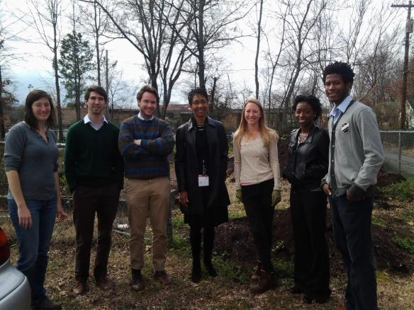 Our friends from the Office of Community Based Public Health at UAMS stopped by the garden last week to see what we were up to. We're looking forward to working with them in the 12th Street area.